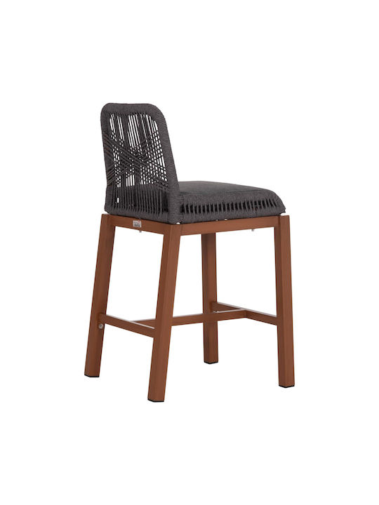 Stool for Bar Outdoor Brown, Dark Grey 47.5x55x94.5cm