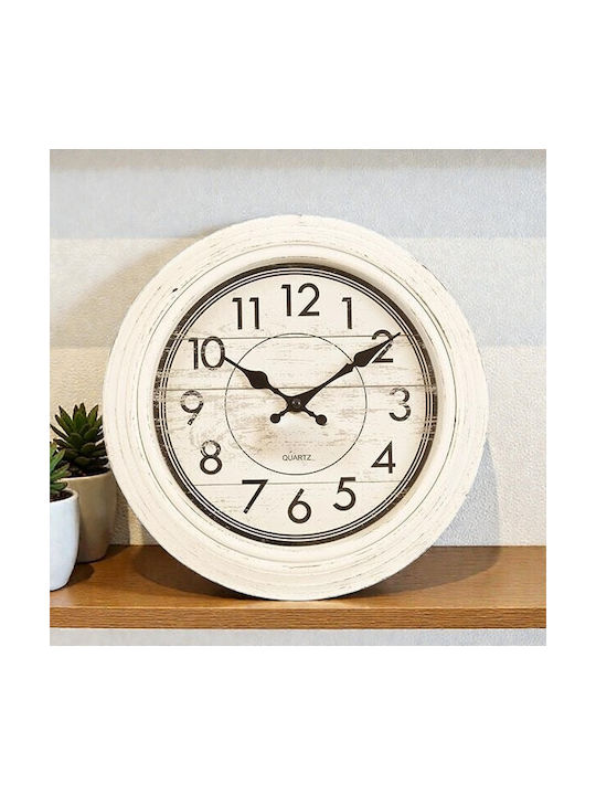 Ceas de Perete Plastic Bronz 30x4.3cm