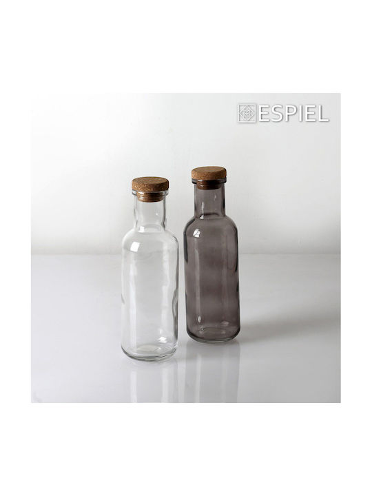 Espiel Μπουκάλι Νερού Γυάλινο με Φελλό Διάφανο 1000ml Espiel Μπουκάλι Νερού Γυάλινο με Φελλό Διάφανο 1000ml
