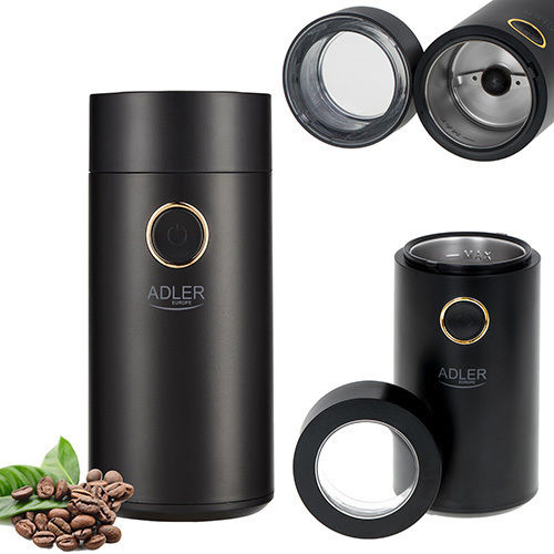 Adler Electric Coffee Grinder 150W for 75gr Beans Brown