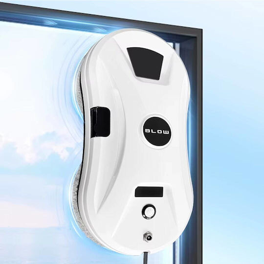 Blow Window Vacuum Cleaner Robot Battery White