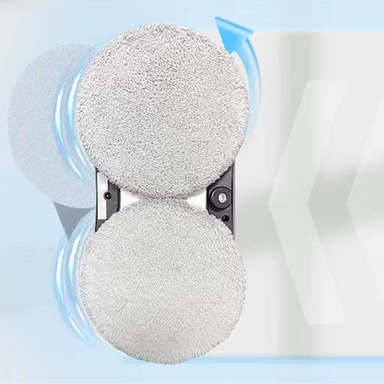 Blow Window Vacuum Cleaner Robot Battery White