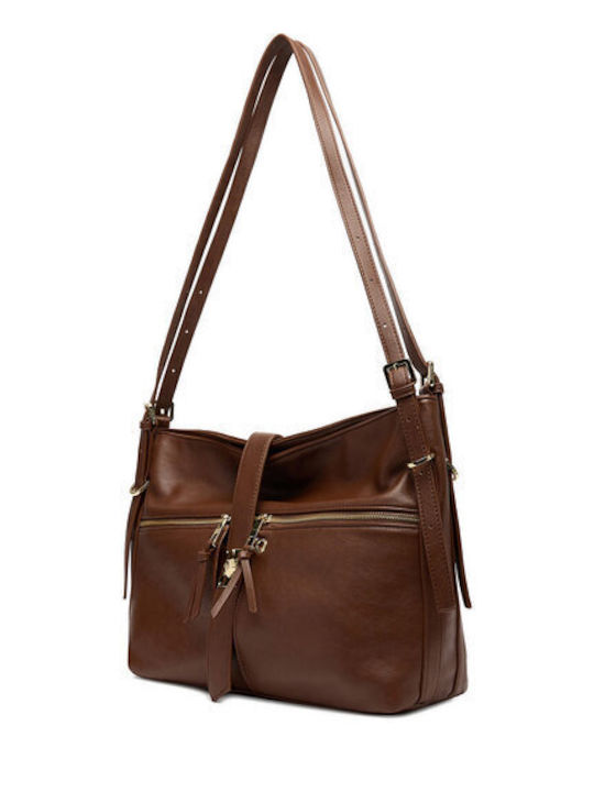 Leather Women's Bag Shoulder Brown