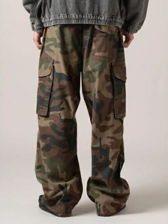 Trousers Cargo in Baggy Line Multicolour