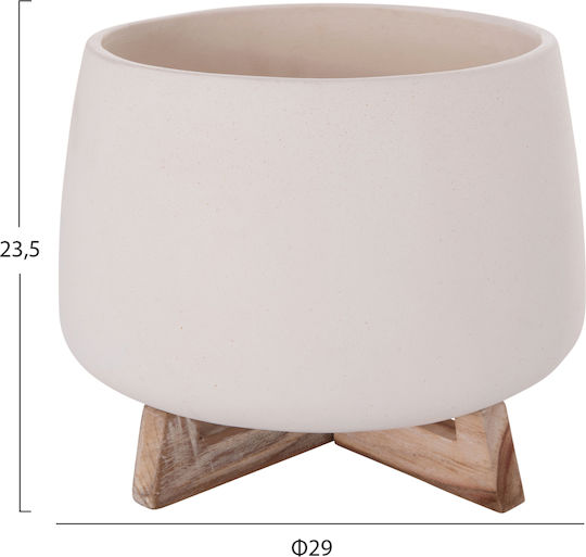 HomeMarkt Γλάστρα Τσιμεντένια Λευκό HomeMarkt Γλάστρα Τσιμεντένια Λευκό