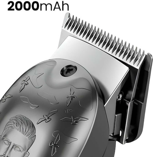 Avizar 5w Cordless Usb-c Electric Clipper 2000mah Retro Design Led Display Black