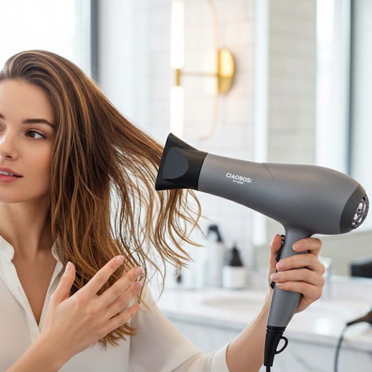 Avizar Hair Dryer 4000w Adjustable Hot Cold Air Function Grey