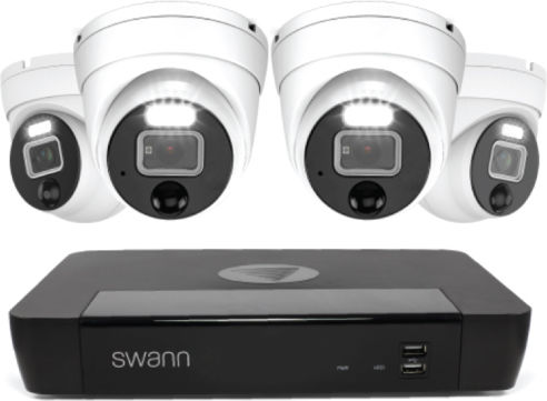 Swann Система за наблюдение 4 Камери Камери IP 8MP с Записващо устройство NVR & Твърд диск 1TB