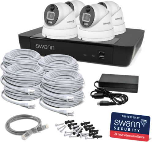 Swann Система за наблюдение 4 Камери Камери IP 8MP с Записващо устройство NVR & Твърд диск 1TB