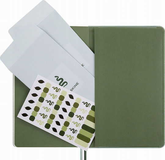 Moleskine Notes Σημειωματάριο Ριγέ Πράσινο