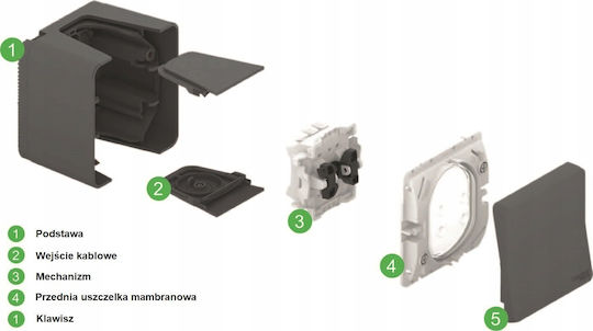 Schneider Electric Surface Mounted Electrical Box Watertight IP65