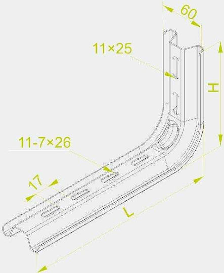 Baks Pipe Bracket Wfl/wflo200 255mm 720120
