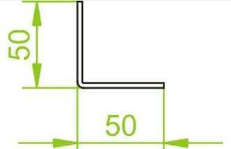 Baks Perforated Angle Bracket Ktt50h50/2 50x50mm