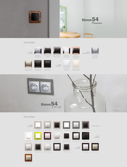 Kontakt-Simon Simon 54 Nature Switch Frame DRN2/81