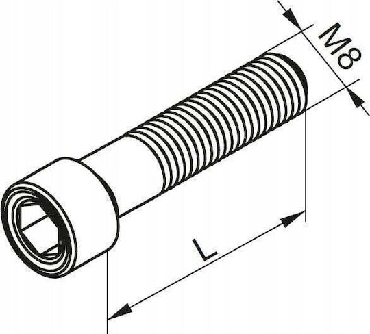 Baks Stainless Steel Screw Sam8x30e Buf35 Puf 898531 898530