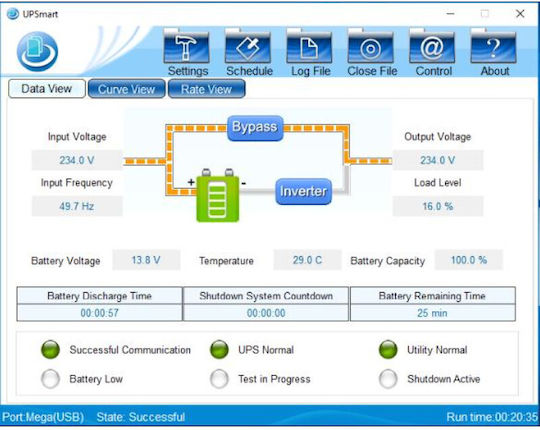 NG AVR UPS 850VA 510W с 2 Schuko AC Гнезда