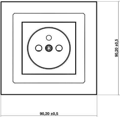 Karlik Power Socket White 1pcs