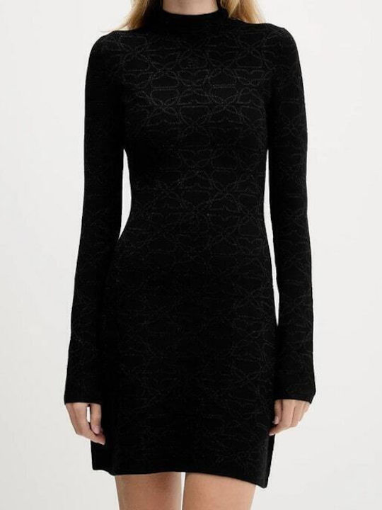 Sinepry Mini Evening Dress Black