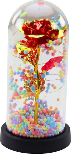 Lean Toys Decorative LED Light Warm White Forever Rose 21x11 cm
