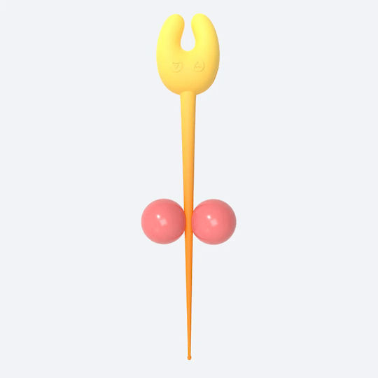 Oh Collective Glow Pulse Dual Precision Clitoral Vibrator Foreplay Tickler Amber Peach