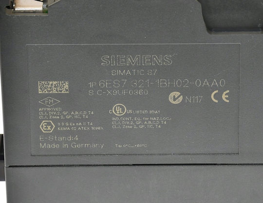 Siemens Simatic S7-300 Бинарен Входен Модул Sm 321 16di 24v Dc 6es7321-1bh02-0aa0