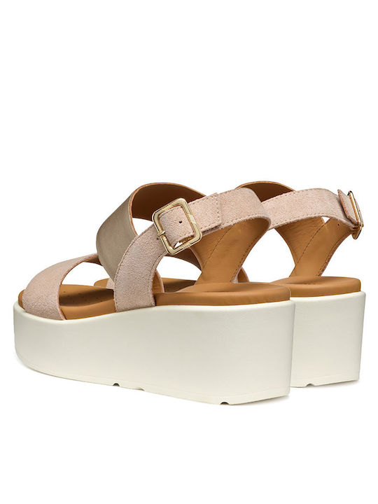 Women's Platform Shoes Beige