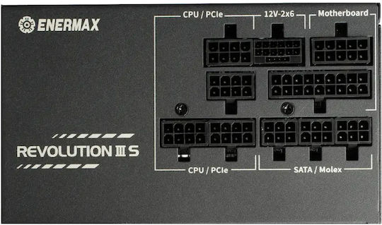 Enermax Revolution III S 1000W Black Computer Power Supply Full Modular 80 Plus Platinum