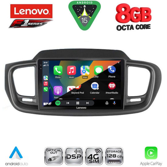 Lenovo Ηχοσύστημα Αυτοκινήτου για Kia Sorento 2014-2020 (Bluetooth/USB/WiFi/GPS/Apple-Carplay/Android-Auto) με Οθόνη Αφής 10"