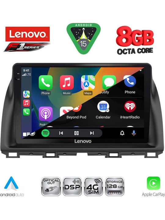 Lenovo Car Audio System for Mazda CX-5 2013-2017 (Bluetooth/USB/WiFi/GPS/Apple-Carplay/Android-Auto) with Touch Screen 10"