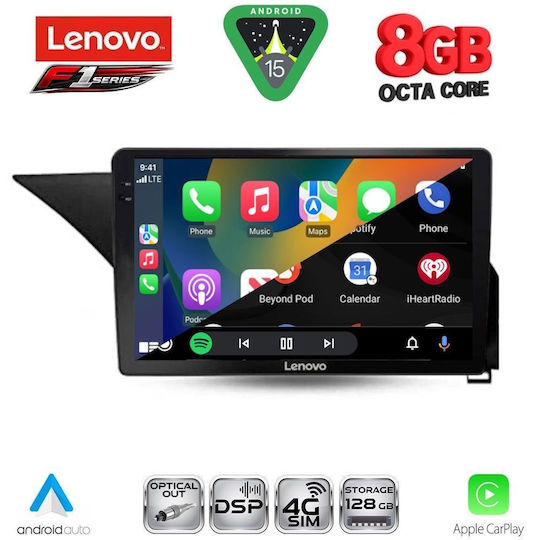 Lenovo Car Audio System for Mercedes-Benz E Class 2012-2014 (Bluetooth/USB/WiFi/GPS/Apple-Carplay/Android-Auto) with Touch Screen 10"