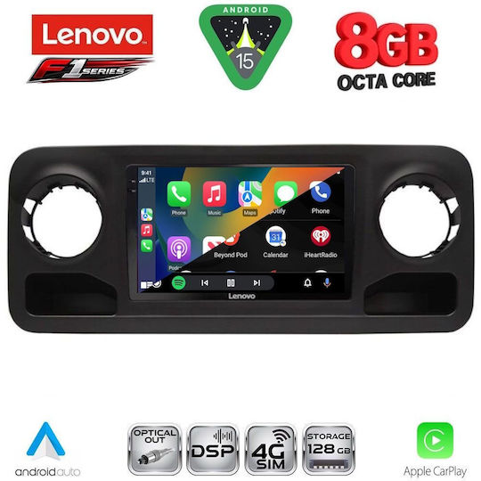 Lenovo Car Audio System for Mercedes-Benz Sprinter 2018 (Bluetooth/USB/WiFi/GPS/Apple-Carplay/Android-Auto) with Touch Screen 10"
