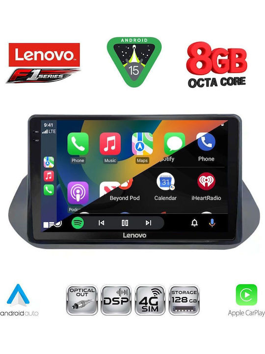 Lenovo Car Audio System for Nissan Qashqai 2021 (Bluetooth/USB/WiFi/GPS/Apple-Carplay/Android-Auto) with Touch Screen 10"