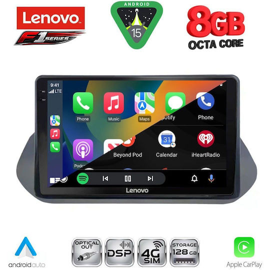 Lenovo Car Audio System for Nissan Qashqai 2021 (Bluetooth/USB/WiFi/GPS/Apple-Carplay/Android-Auto) with Touch Screen 10"
