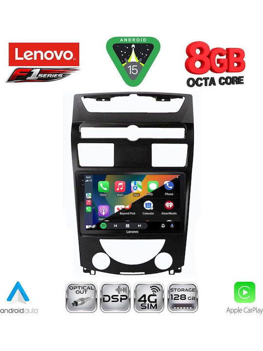Lenovo Car Audio System for Ssangyong Rexton 2006-2015 (Bluetooth/USB/WiFi/GPS/Apple-Carplay/Android-Auto) with Touch Screen 10"