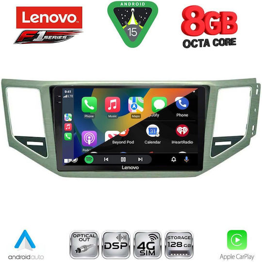 Lenovo Car Audio System for Mercedes-Benz SL Volkswagen Golf Sportsvan 2014-2021 (Bluetooth/USB/WiFi/GPS/Apple-Carplay/Android-Auto) with Touch Screen 10"