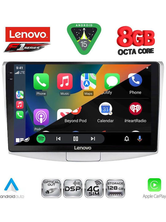 Lenovo Car Audio System for Volkswagen Passat 2010-2015 (Bluetooth/USB/WiFi/GPS/Apple-Carplay/Android-Auto) with Touch Screen 10"