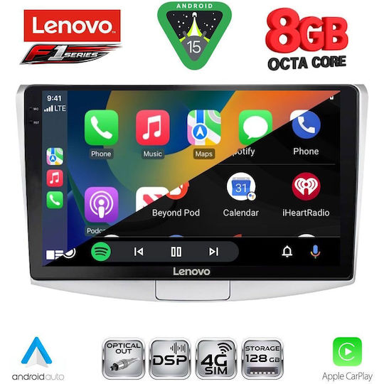 Lenovo Ηχοσύστημα Αυτοκινήτου για Volkswagen Passat 2010-2015 (Bluetooth/USB/WiFi/GPS/Apple-Carplay/Android-Auto) με Οθόνη Αφής 10"