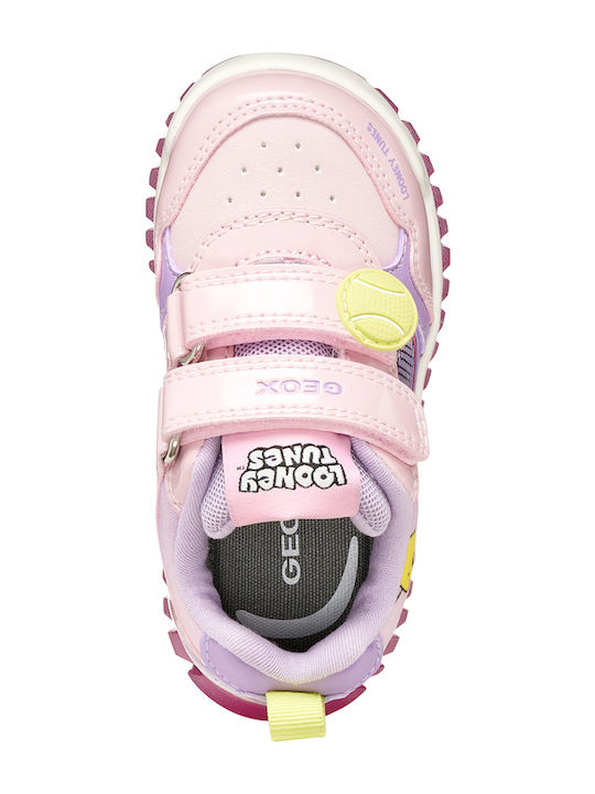 Детски Маратонки Анатомични с Велкро и Светещи Лилави