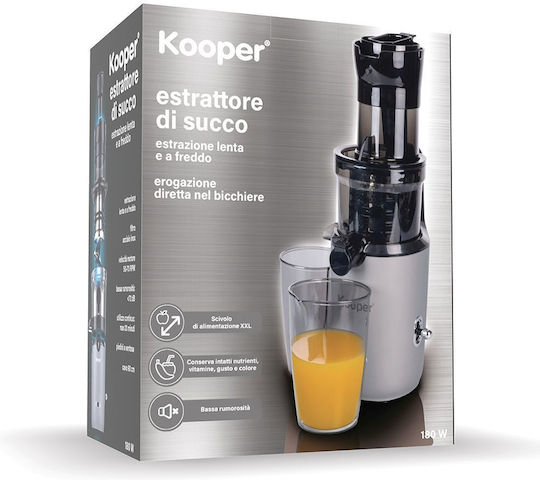 Kooper Storcător de fructe 180W Inox Argintiu