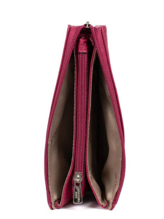 Small Leather Women's Wallet Classic Fuchsia