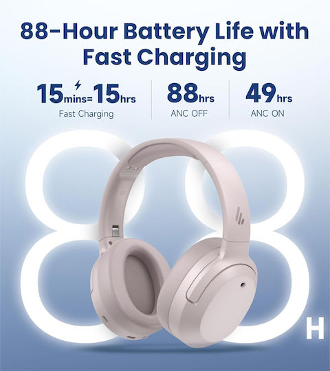Edifier W820NB Plus v2.0 Kabellos / Kabelgebunden Über Ohr Kopfhörer mit 49 Stunden Betriebszeit Rosa