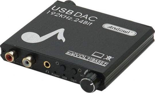Конвертор Коаксиален / Toslink / USB-A / RCA / 3.5mm / DC женски към Коаксиален / Toslink / USB-A / RCA / 3.5mm / DC женски Син 1бр 5153