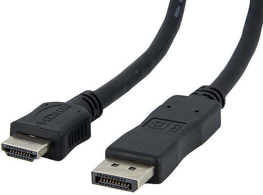 Конвертор DisplayPort мъжки към HDMI женски Черен 5бр 04.045.0011