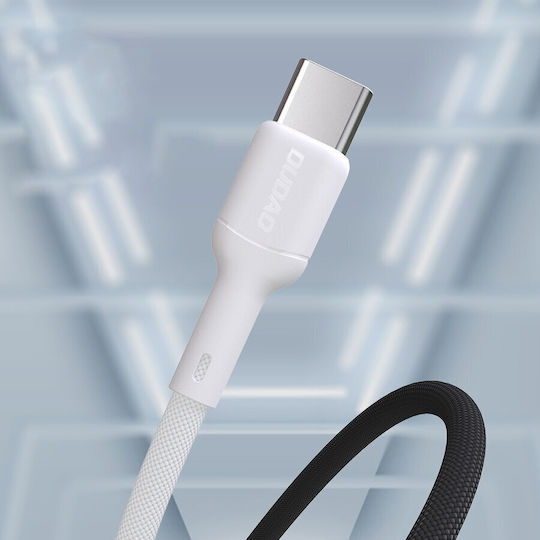 Dudao USB 2.0 Cable USB-C male - USB-C 65W PD Λευκό 2m