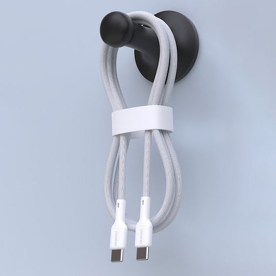 Dudao USB 2.0 Cable USB-C male - USB-C 65W PD Λευκό 2m