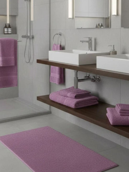 Pucioasa Facecloth 50x90cm Purple Weight 600gr/m²