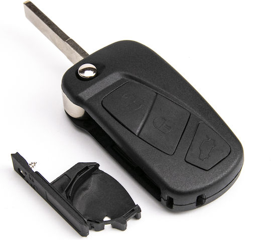 Schlichte Schlüsselhülle für Ford Ka 3 Tasten