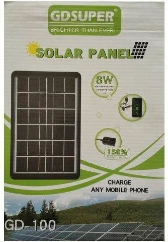 Klappbarer Solar Batterieladegerät 8W mit USB-Ausgang für Tragbare Geräte (GD-100)
