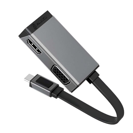 Alogic USB-C Docking Station with HDMI 4K PD Ethernet and Support for 2 Monitors Silver (ULCVGHD-SGR)