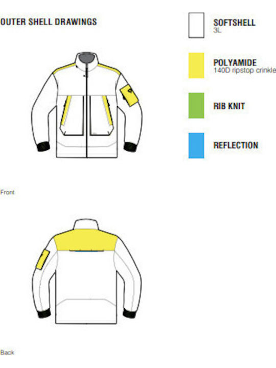 Rev'IT Atwater WB Winter Herren Motorradjacke Softshell Wasserdicht Dark Blue